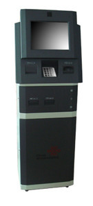 Киоск компенсации сенсорного экрана A15 для системы управления банка с пусковой площадкой PIN, читателем карточки, счетом c